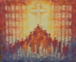 Cross and crowd alter fall