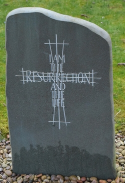 Memorial Stone I am the Resurrection and the Life