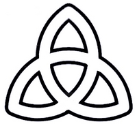 Triquetra Image Black and White Outline
