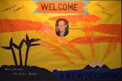 Welcome Board September 2014 Photograph