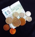Some Money coins and note